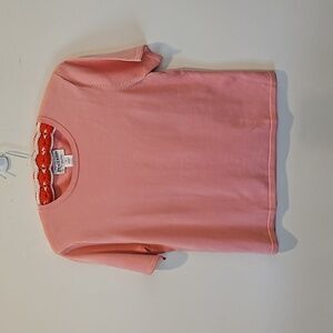 PENDLETON VINTAGE WOMEN'S KNIT SILK-NYLON BLEND SHORT SLEEVE TOP SIZE SM PETITE